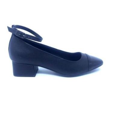Imagem de Sapato Via Uno Calcanhar Fechado Preto - 40634-Feminino