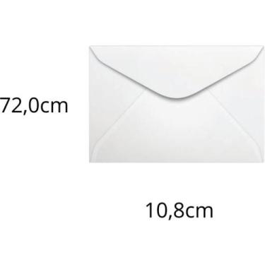 Imagem de Envelope Visita 72X108MM 63G Branco  Caixa com 500 Unidades - SCRITY