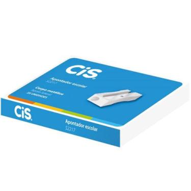 Imagem de Apontador sem Depósito Metal CIS Retangular S2217 - Caixa com 20 Unida