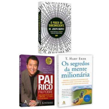 Imagem de Kit 3livros, Pai Rico, Pai Pobre + O Poder do Subconsciente + Os Segre