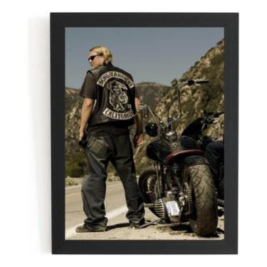 Imagem de Quadro Jax Teller Sons Of Anarchy Foto Poster Moldurado - Fanarte