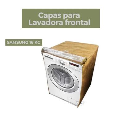Imagem de Capa lava e seca samsung 16kg transparente flex - Capas Flex, BEGE
