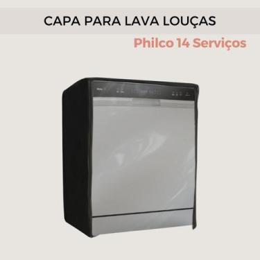 Imagem de Capa para lava louças philco 14 serviços transparente flex - Capas Fle
