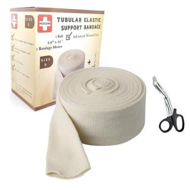 Imagem de Bandagem médica tubular elástica Medcore Tamanho D 7,5 cm x 10 m
