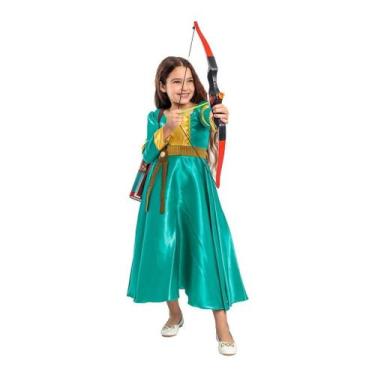 Imagem de Vestido Infantil Princesa Merida Luxo - Moda Sunset, M-8