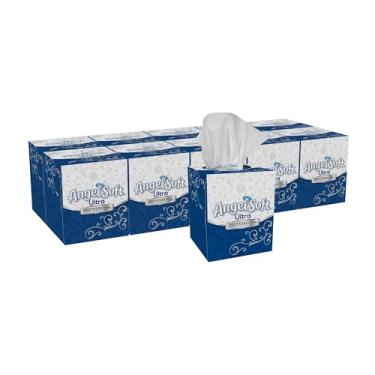 Imagem de Angel Soft Ultra Professional Series 2-Ply Facial Tissue pelo GP Pro (Georgia-Pacífico), Cube Box, 4636014, 96 folhas por caixa, 10 caixas por caixa, branco