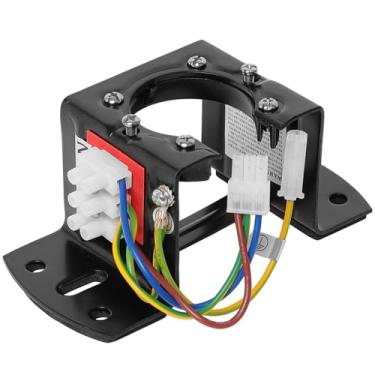Imagem de AICWIOO Suporte de montagem para ventilador de teto com conexões elétricas integradas, suporte inclinado de teto de catedral de aço carbono para sala de estar, pátio externo ou varanda com fio de