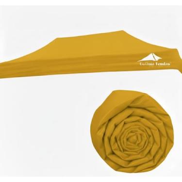 Imagem de Cobertura Tenda Sanfonada 6x3 pvc vinilica - Goiânia Toldos, Amarelo