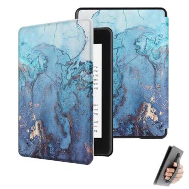 Imagem de GUKSRASO Capa para Kindle Paperwhite 12ª Geração (7") / Colorsoft Signature Edition 2024 - com Função Automática de Dormir/Despertar e Alça de Mão