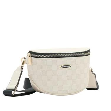 Imagem de Bolsa Feminina Chenson CG84428 Mix Texturas Versátil, Nude