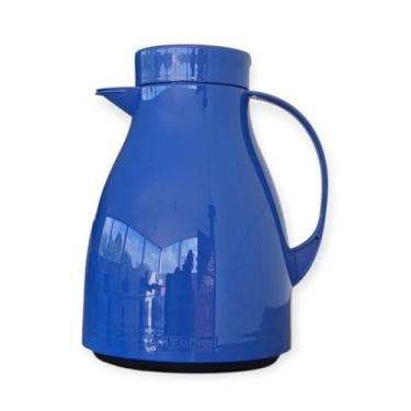 Imagem de Garrafa Térmica Com Gatilho Paris Chá/Café 500ml(Azul Anil)