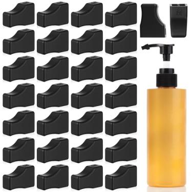 Imagem de LIQWEI 30 peças de tampas de ponta de bomba de xarope de café, borracha preta para bomba de xarope, açúcar, dispensador de derramar, condimentos, azeite de oliva, garrafa de licor, bombas de loção