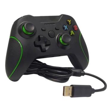 Imagem de Controle Gamer Compatível com Xbox One, Pc Computador Com Fio 2.2m