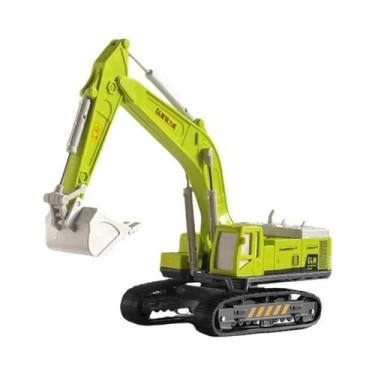 Imagem de Escavadeira De Brinquedo Infantil Em Liga Metálica E Plástico Com Luz 