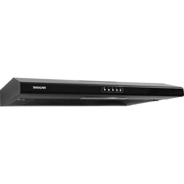Imagem de Depurador de Ar Slim Suggar DI801PT 80cm 3 Velocidades em Aço Pintado Preto 110V