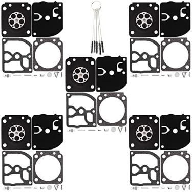 Imagem de Kit de reparo de vedação de diafragma de carburador QAZAKY de 5 peças para Stihl FS106 FS108 FS120 FS200 FS250 FS300 FS350 FS400 FS450 Zama RB-40 RB-85 C1Q-S33 C1Q-S34 C1Q-S35 C1Q-S36 C1Q-SK5 C1Q-SK6