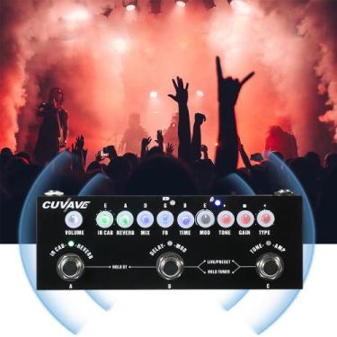 Imagem de Pedal Guitarra Elétrica Portátil C/ Efeito Chorus, Phase Shift, Delay,