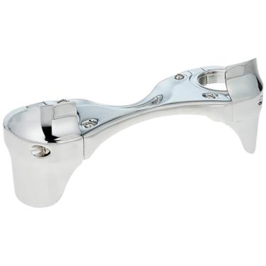 Imagem de Kuryakyn 7339 Acessório de realce de motocicleta: Suporte de garfo de extremidade dianteira geração 2 para Honda Gold Wing GL1800, motocicletas F6B, cromado