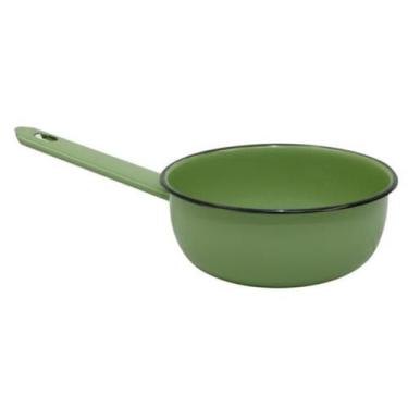 Imagem de Panela Esmaltada Com Cabo papeiro Retro de esmalte 800ml - Leão Verde,