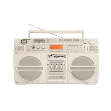 Imagem de Lasonic i-931BT BoomBox BLUETOOTH AM/FM EQ USB SD AUX com bateria integrada remota - Branco