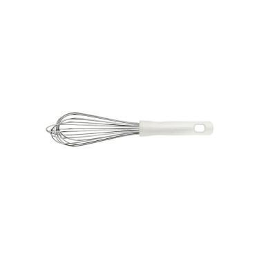 Imagem de Batedor Manual Profissional Em Inox Com Cabo Em Polipropileno Branco 30cm Tramontina