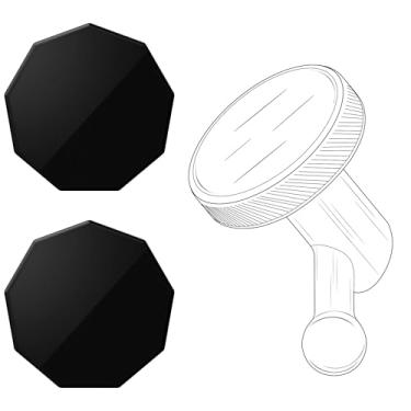 Imagem de 2 peças de substituição de ímã adesivo para suporte magnético de perfil baixo Garmin, apenas peça adesiva de para-brisa para Garmin Dash Cam Mount