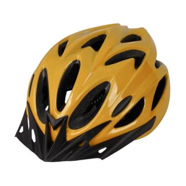 Imagem de IEUDNS Capacete de bicicleta para adultos com alças ajustáveis, capacete de bicicleta portátil para mountain bike, patins em linha