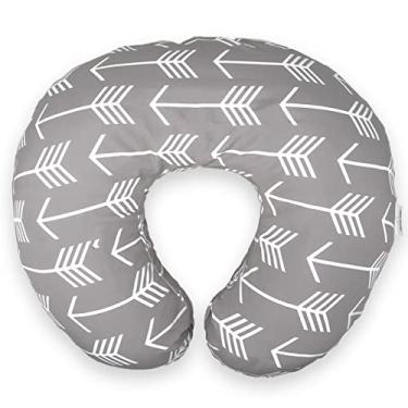 Imagem de (Cinza) - Capa removivel para espreguicadeira de bebe recem-nascido / Cinza / Se encaixa na espreguicadeira Boppy / Resistente a agua / Hipoalergenico / Poliester de qualidade premium / Limpeza facil / Macio e confortavel / Alca de transporte agradavel (Travesseiro de descanso nao incluido)