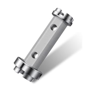 Imagem de Removedor de ralo de banheira e chave de lavatório, chave catraca de extremidade dupla, use para instalar e remover a maioria dos ralos de banheira e chuveiro e spuds de armário, porcas quadradas de assento de vaso sanitário de plástico