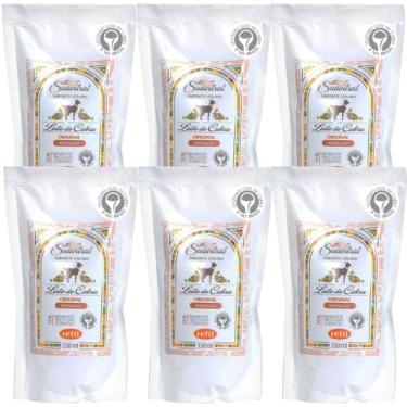 Imagem de Kit 6 Sabonete Líquido Leite de Cabra Original Refil Suavitrat 350ml