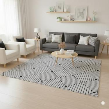 Imagem de Tapete sala Domus Antiderrapante 3,00m x 1,50m Algodão Colorido (ALVINEGRO)