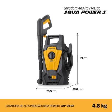Imagem de Lavadora de Alta Pressão 1400W Mondial Aqua Power I LAP01GY 127V, 110V