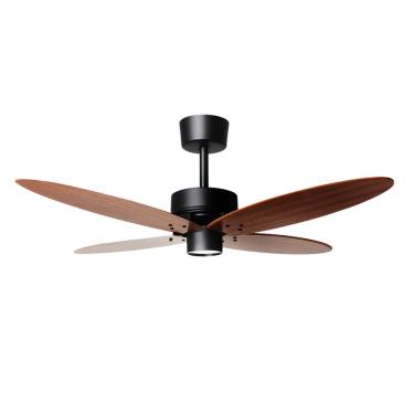 Imagem de Ventilador de Teto Maiorca Preto Fosco 4 Pás Verniz Led 16W 3000K 127V Tron