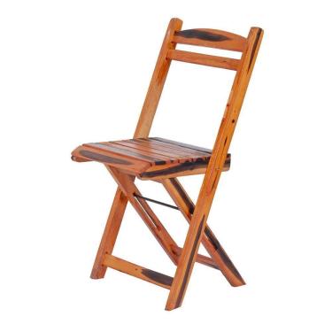 Imagem de Cadeira Dobrável Madeira Maciça Ypê Perfeita Para Ambientes Externos E Cobertos Cerejeira