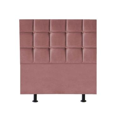 Imagem de Cabeceira Estofada Cama Box Solteiro 100cm Espanha Suede Rose- Mabe Magazine