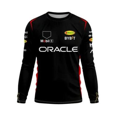 Imagem de Camiseta De Manga Longa Com Gola Redonda Para Motociclismo Red Bull Ra