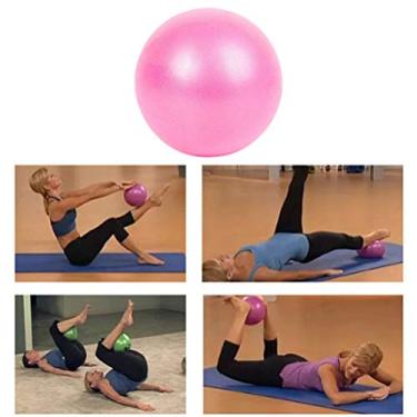 Imagem de Semme Bola de Ioga de PVC de 25 Cm Mini Bola de Fitness de Ioga de Equilíbrio à Prova de Explosão para Home Office Academia Fortalecer o Tônus ​​dos Músculos, Melhorar o Equilíbrio, (Rosa)