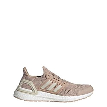 Imagem de adidas Tênis de corrida feminino Ultraboost 19.5, Pérola cinza/alumínio/branco nuvem, 37