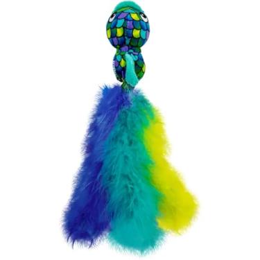Imagem de KONG Brinquedo de gato Wubba – Infundido com erva-de-gato, som enrugado e chocalho e caudas de penas para rebatidas, batidas e brincadeiras interativas (peixe)
