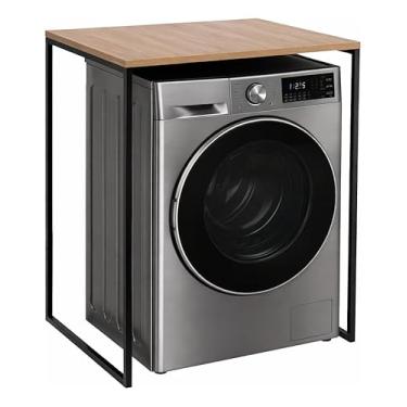 Imagem de Aparador Suporte Para Maquina De Lavar Ou Lava Louças com Tampo 92A x 62C x 68L cm Prateleira Balcão Mesa Bancada