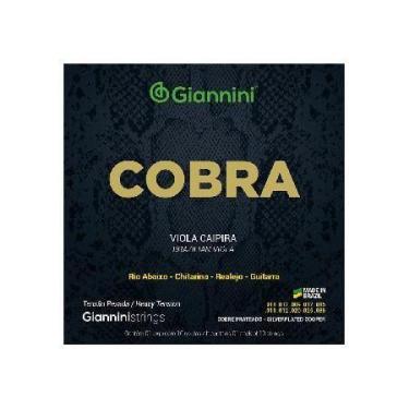 Imagem de Encordoamento Para Viola Aço Prateado Tensão Pesada Série Cobra Gesvp 