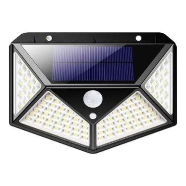 Imagem de Arandela Luminária Solar Luz Led Sensor Externa Recarregave - Alfashop