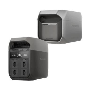 Imagem de Kit Delta 3 Com Bateria Extra 1024wh Lfp, Recarga 56min, Potência 1800w Ecoflow