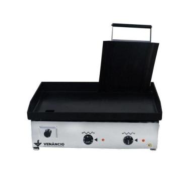 Imagem de Chapa Bifeteira Elétrica Inox 65cm C/prensa Ce65p Venâncio 220v 220v -