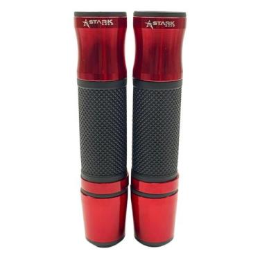 Imagem de Manopla Esportiva Com Peso Luva Punho Stark Race Moto, Vermelho