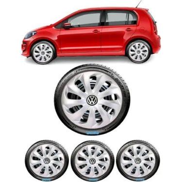 Imagem de Kit Jogo 04 Carlota Esportiva Prata Aro 13 Vw Gol G2 G3 G4 G5 G6 - ELI