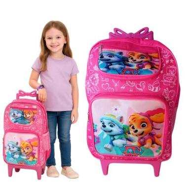 Imagem de Mochila Infantil Escolar Menina De Rodinha Feminina Patrulha Canina Ro
