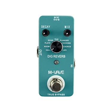 Imagem de Daconovo DIG REVERB Digital Reverb Pedal de Efeito de Guitarra 9 Tipos de Reverb Decay & Mix Control True Bypass Full Metal Shell
