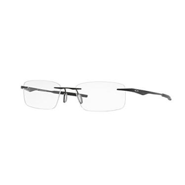 Imagem de Oakley Masculino OX5118 Wingfold EVR Armações de óculos de prescrição retangulares, preto polido/lente de demonstração, 53 mm