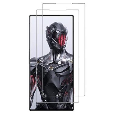 Imagem de VIESUP Protetor de tela transparente ZTE nubia Red Magic 8 Pro HD Vidro temperado - [Pacote com 2] Película protetora antiarranhões com dureza 9H, temperada para Red Magic 8 Pro (2023) 6,8 polegadas